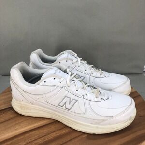 New Balance 577 Leather Walking Shoes White Comfort Sneakers Mens Size 14 D